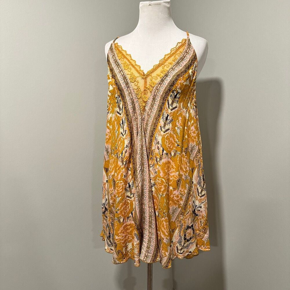 Free People Intimately Lacy Patterned Tank Top